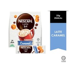 NESCAFE Latte Caramel Coffee 20 Stickpack 25g