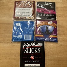 A set of guitar strings from 5 packages .