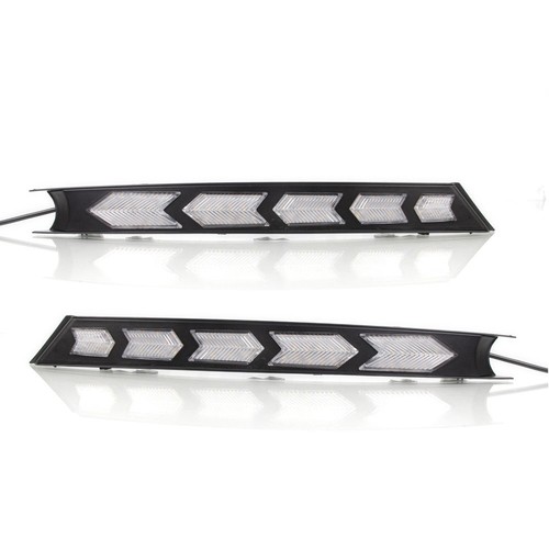 For Mazda CX-5 2017-2021 LED DRL Daytime Running Light Fog Lamp Bezel W/ Turn - Picture 2 of 11