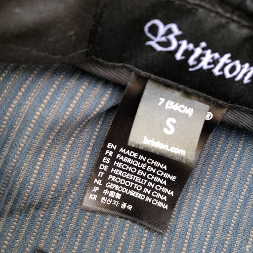 BRIXTON Newsboy Hat Unisex Adult SMALL 7 Black Gatsby Cap - 第 7/7 張圖片