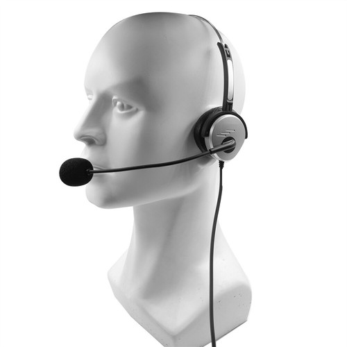 Call Center Telephone/IP Phone Headset With Boom Mic 4-pin RJ9 Modular Connector - Picture 2 of 10