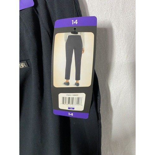 Banana Republic Womens Pull-On Pants Tapered Leg  Pockets Size 14 Black - Bild 9 von 13