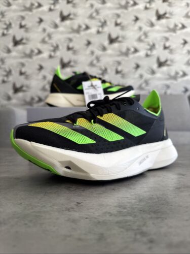 Adidas Adizero Adios Pro 3 Trainers UK 5.5 Black Green Running Shoes BNIB Unisex - Picture 2 of 21