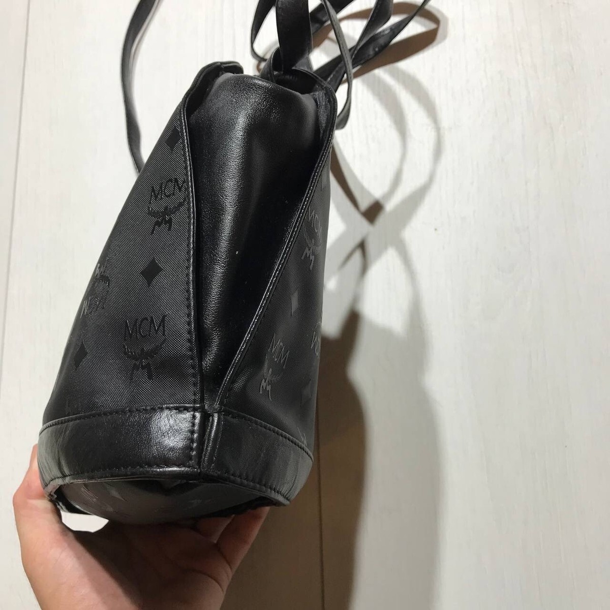 Authentic MCM Vintage Shoulder Cross Body Bag Purse Black eBay
