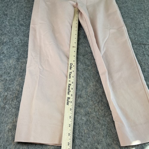Pantalones de vestir Jones New York Signature para mujer talla 8 tiro medio rosa claro bolsillos - Imagen 2 de 13