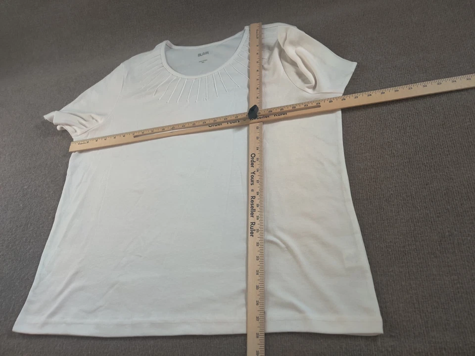 Lot of 5 Blair Cotton Blend Casual Comfort Shirt Top 2XL S/S Light Summer Colors - Imagem 3 de 4