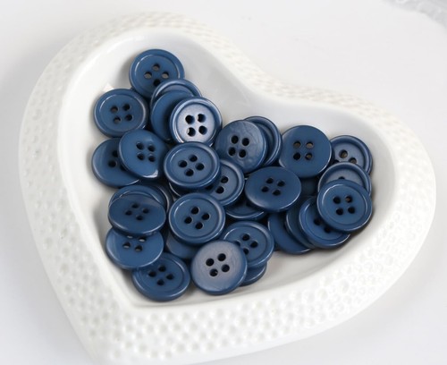 Coat buttons Round Fine Style - 4 hole novelty button - 25mm size - All colours - Picture 62 of 104