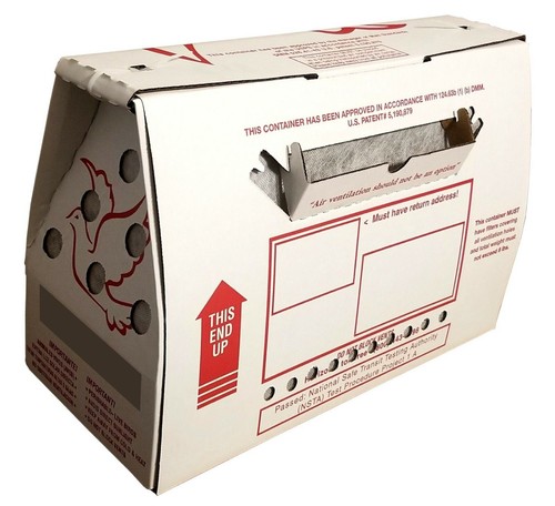 Horizon *Vented* Singles Shipper for Live Birds - USPS Approved Shipping Box - Picture 2 of 10