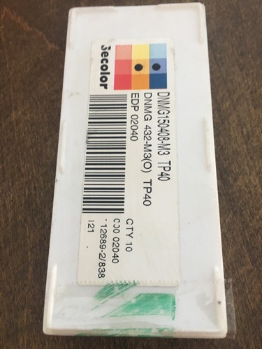 DNMG 432 M3 TO40 INSERT SECO BOX 10 PCS - Bild 2 von 2