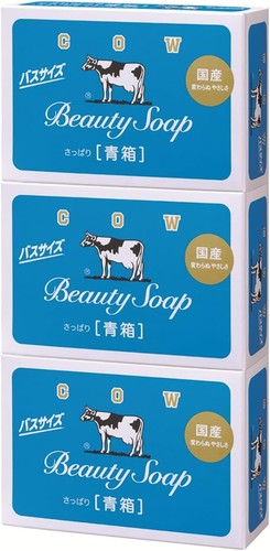 Cow brand Beauty Soap Blue 130g x 3 pieces pack Japan - Picture 1 of 6