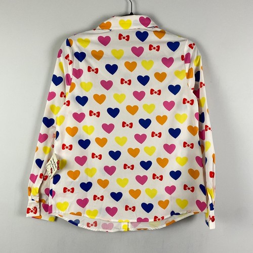 ModCloth x Hello Kitty Supercute Love Button-Up Top Size Small Hearts - Picture 6 of 9