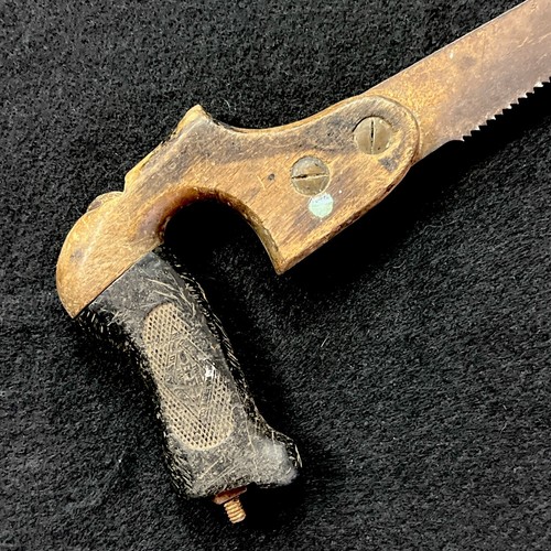Vintage Henry Disston & Sons Philadelphia Keyhole Hand Saw Two Part Handle 17.5” - Picture 4 of 11