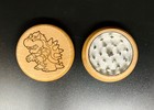 Bowser super Mario double side engraving wood kitchen herb grinder pop gift