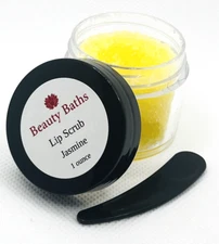 Jasmine Lip Scrub handmade exfoliating sugar scrub gift for her Natural Lips