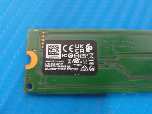 Micron 2450 1TB PCIe NVMe M.2 2280 Internal SSD MTFDKBA1T0TFK Solid State Drive - Afbeelding 5 van 5