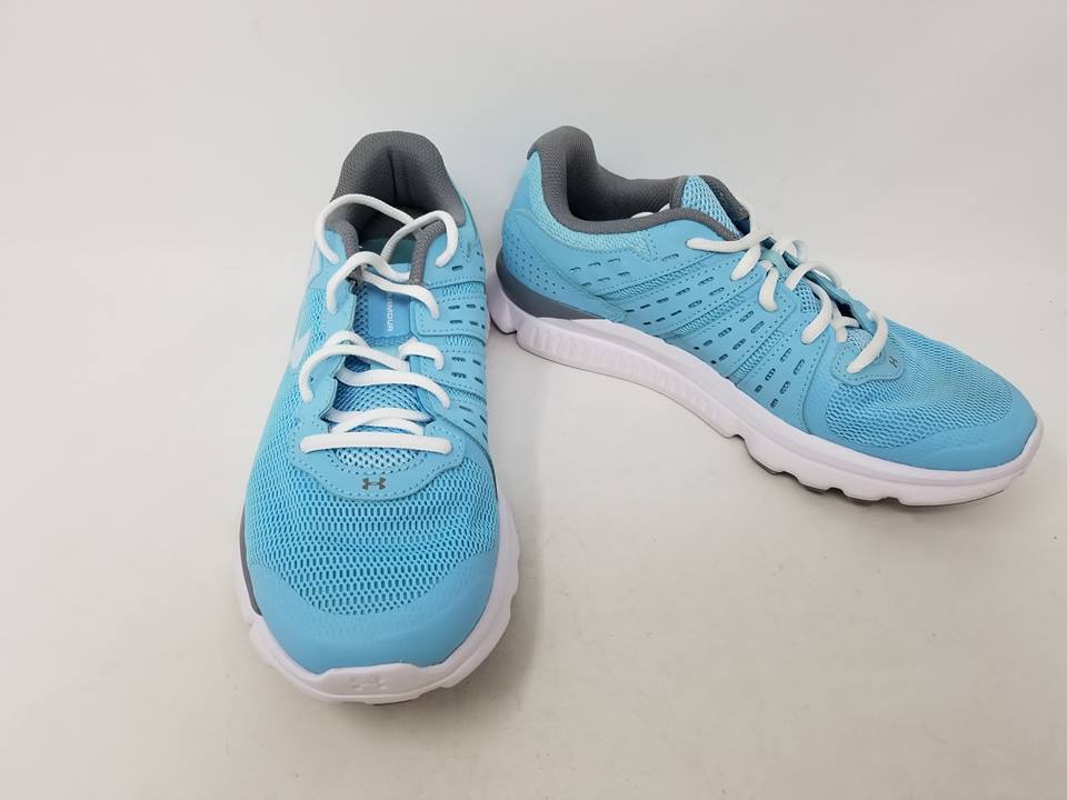 NEW Under Armour 1266243-914 Womens Micro G Speed Swift Aqua/White 8.5M 101P aa NEW Under Armour 1266243-914 Womens Micro G Speed Swift Aqua/White 8.5M 101P aa