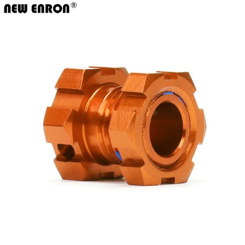 ORANGE 4P Aluminum 17MM Splined Wheel hubs & nuts TRAXXAS E-Revo 2.0 VXL 86086-4 - Picture 8 of 10