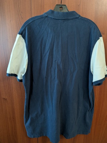Mens Ralph lauren Big pony polo Shirt Crest #4 Blue white XL classic fit - Picture 8 of 13