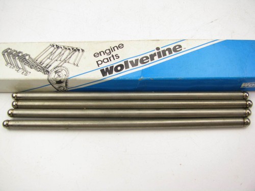 (4) Wolverine PR-1411 Engine Push Rods - 1964-1979 Olds 260 330 350 403 V8