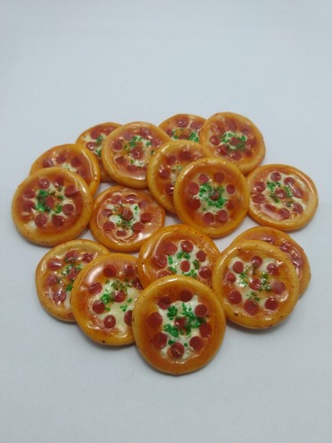 15x Puppenhaus Miniatur Pizza Fast Food Zubehör Vorrat Charm Dekorieren. Z9 - Bild 7 von 8