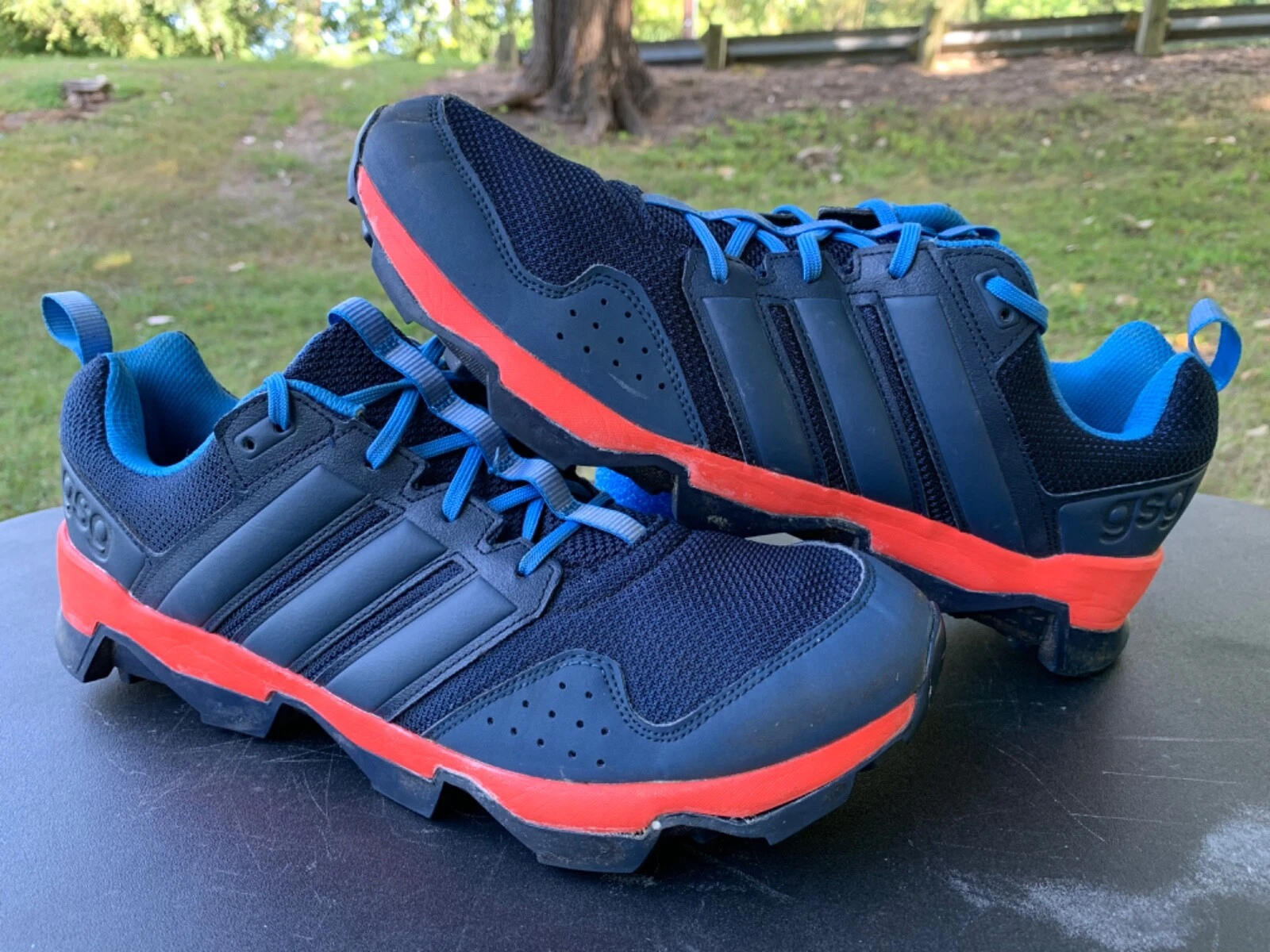 ADIDAS Outdoor Men’s GSG9 Trail Running Shoe Blue Size 13 AF6548