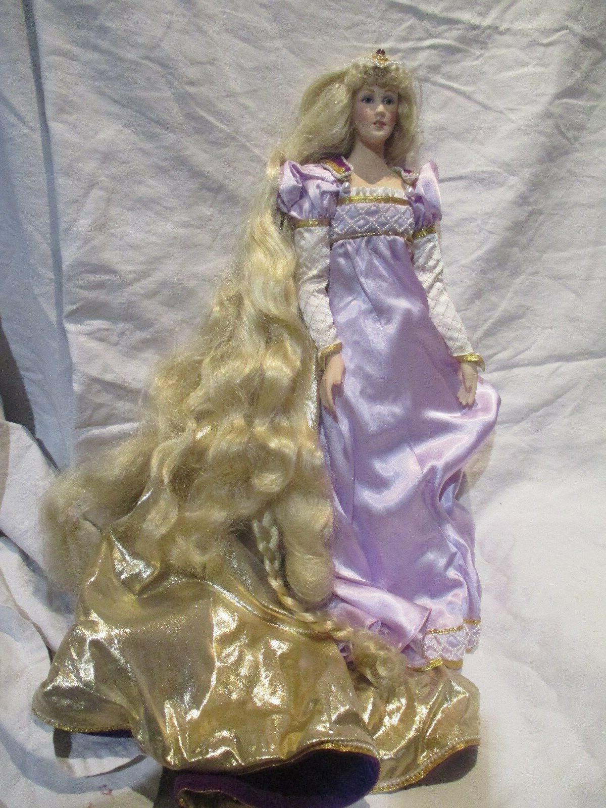 FRANKLIN HEIRLOOM doll grande poupee rapuntzel raiponse porcelaine FRANKLIN HEIRLOOM doll grande poupee rapuntzel raiponse porcelaine