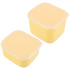 2Pcs Cheese Slices Boxes Covered Cases Kitchen Fruits Box Fresh Keeping Boxes