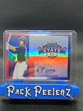 2020 LEAF METAL DRAFT BASEBALL DREW ROMO ROOKIE AUTO RWB STATE PRIDE CARD #3/10