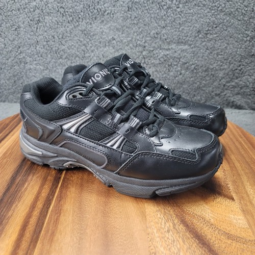 Vionic 23 Zapatos Triple Negro Cuero Mujer Talla 7 Caminar Tenis Atléticos - Imagen 2 de 11