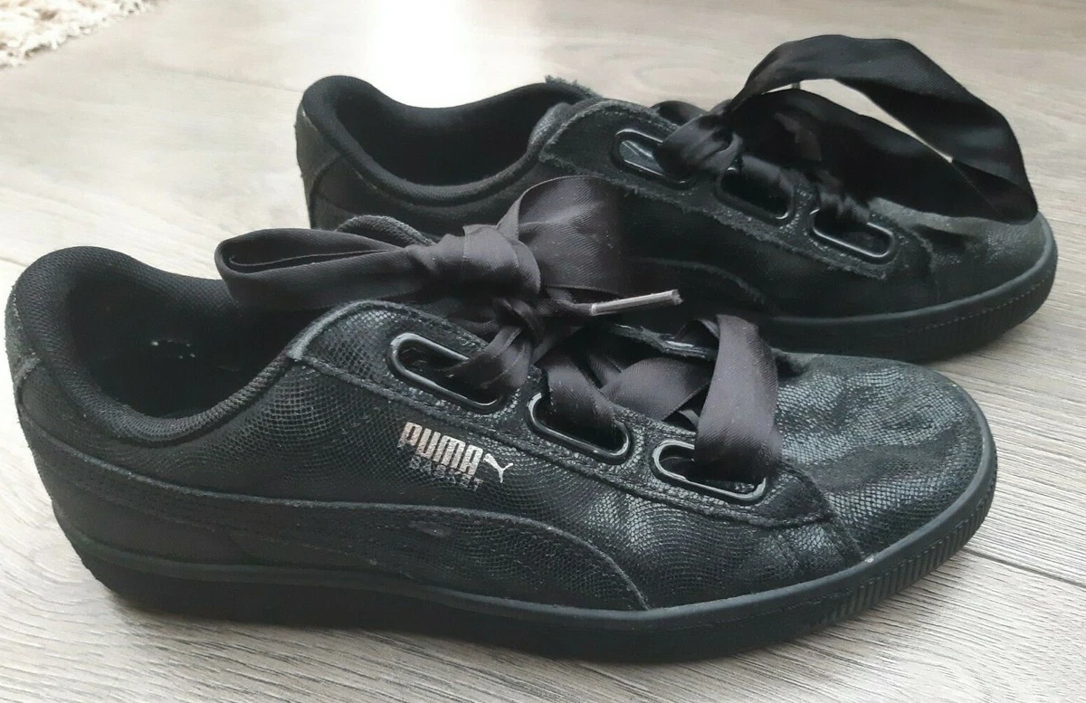 Puma ribbon shop laces black