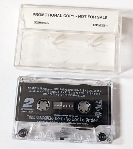 TODD RUNDGREN Advance PROMO Cassette Tape TR-I No World Order R4-71266 Forward - Picture 2 of 3