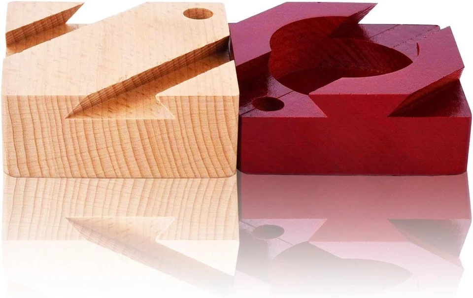 Caja Puzzle Imposible, Caja Secreta de Madera con Cajón Oculto, Caja Regalo Magia Roja Foto 3 de 3