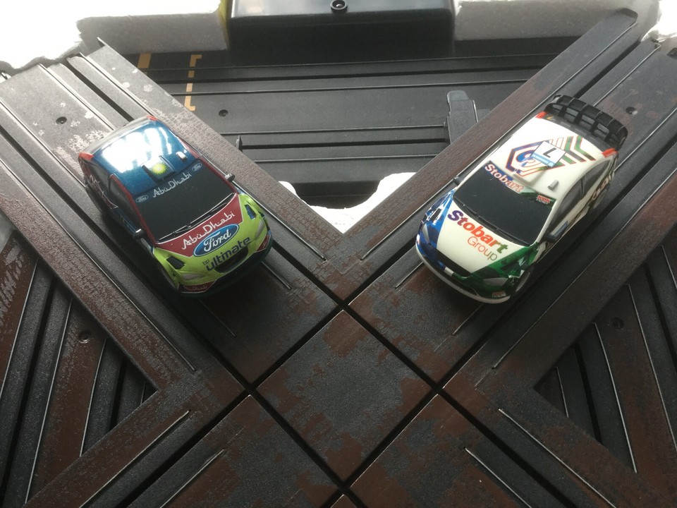 Micro Scalextric Rally Set Complete And Boxed With Two Rally Cars 1/64 ...
