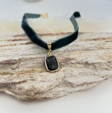 Elegant Forest Green Velvet Choker - Trendy Date Night Choker - Glam Choker