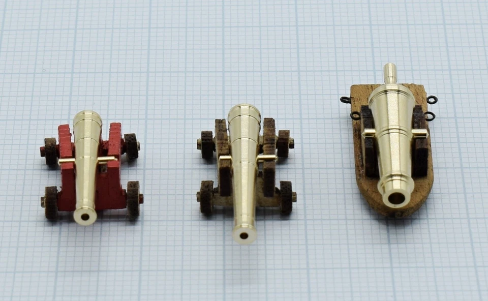 Brass gun barrel 1:100 - 68pnd Carronade - Bild 4 von 4