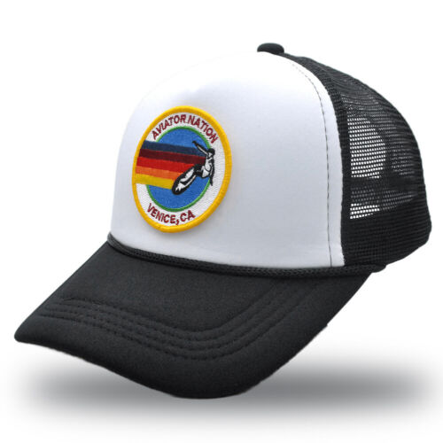 Aviator Nation Surf Circle Trucker Mütze klassisch atmungsaktiv verstellbar Unisex Kappe - Bild 30 von 46