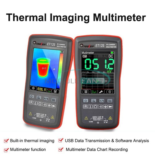 2-In-1 Thermal Imager Multimeter 2.8'' Touch Screen IR Thermal Camera Multimeter - Picture 3 of 18