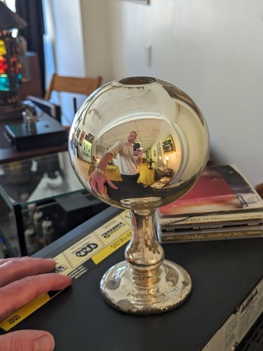 🖤 Antike Hexen 🖤 Blickkugel 🔥 Butlerkugel Merkur Glas Kerzenvase 🕯️😍 - Bild 17 von 17