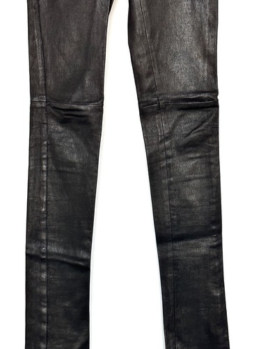Jitrois Black Leather Pants Size 34 - Picture 4 of 7