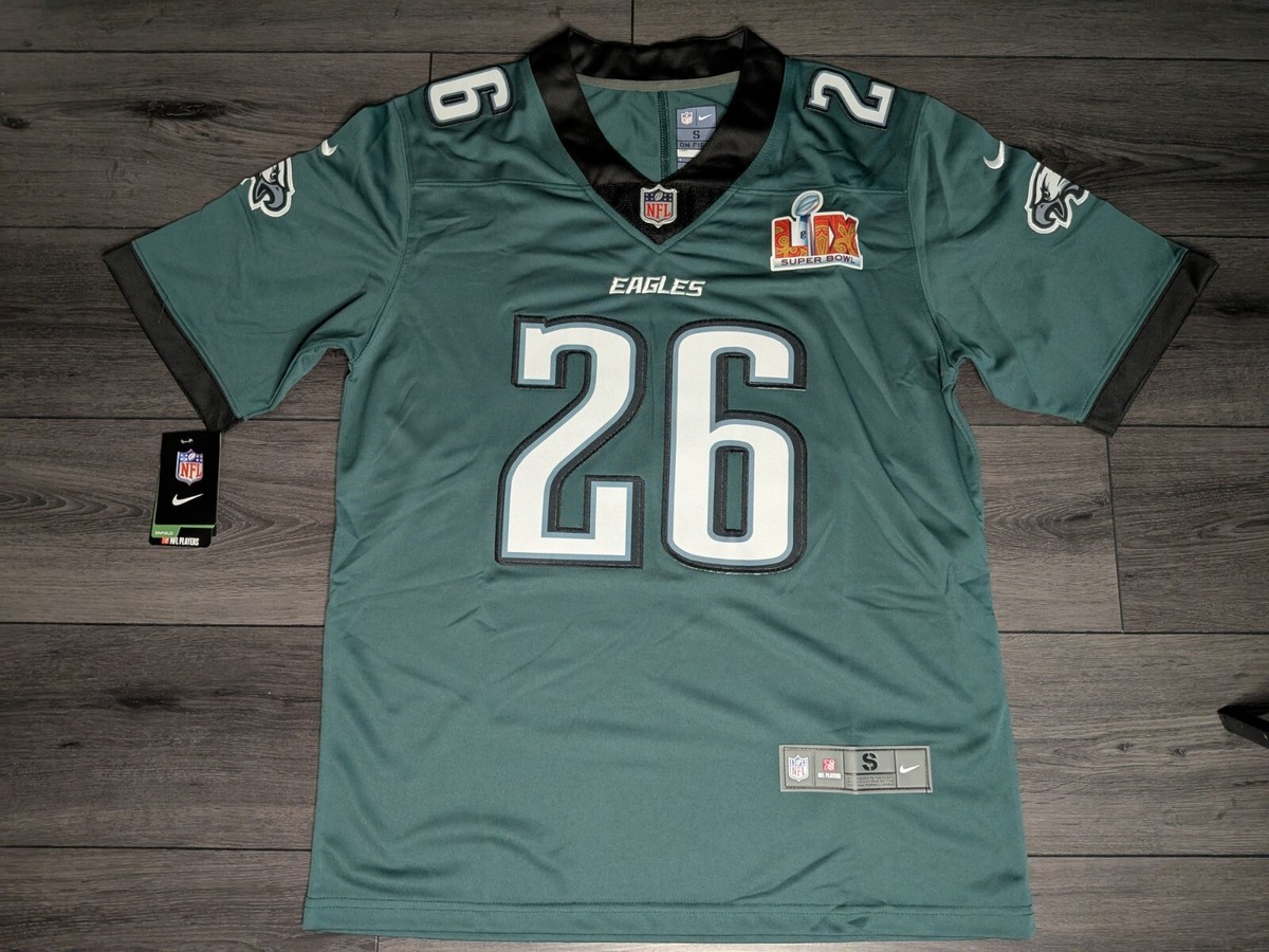 NFL EAGLES BARKLEY 26 ユニフォーム XL Saquon Barkley #26 Philadelphia Eagles 2025 Bowl Patch Stitched