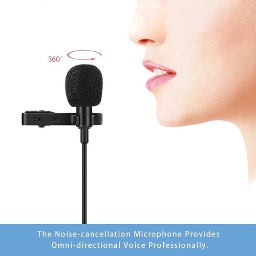 USB Typ C Anschluss Professionelle Lavalier Mikrofon Audio Video Aufnahmek Mic - Bild 3 von 8
