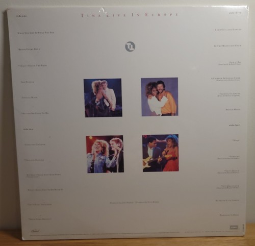 Tina Turner Sealed Original "Live in Europe" 1988 Capitol Gate Fold Double LP - Picture 2 of 3