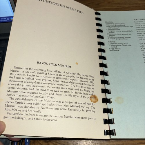 Cane River Cuisine; Service League Of Natchitoches 1983 Spiral Bound Cookbook - Picture 3 of 9