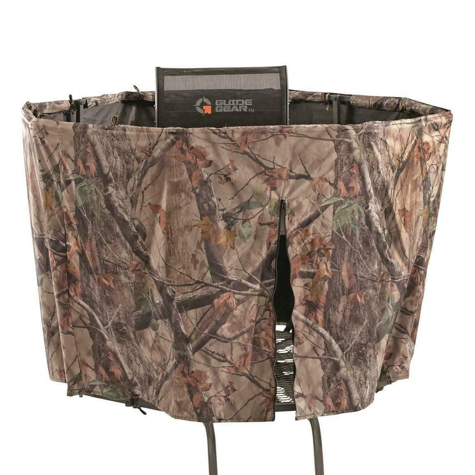 Half Hunting Blind For Tripod Durable Weather Resistant shell Zippered Entrance - Image 3 of 4