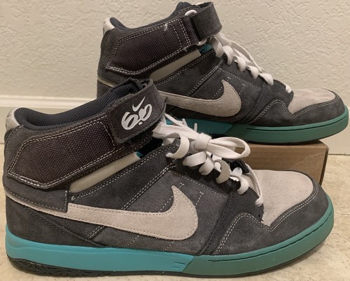 Nike 6.0 Zoom Air Mogan Mid 2 Men’s Sneaker US Shoe Size 13 407360-003. Blk/Teal - Picture 3 of 8