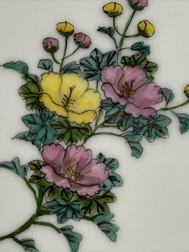 Kotobuki Tea Cup Snack Plate Hand Painted Bone China Kyoto Japan Floral Set of 2 - Picture 6 of 17