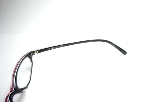 Ellen Tracy Eyeglasses 48-18-145 Black Pink cat eye slim retro ET3020 - Picture 4 of 9