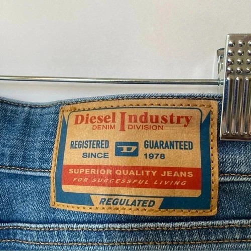 New Free People Diesel Ebbey Jeans Bootcut Flare Mid Rise Denim Blue 26 - Picture 8 of 16