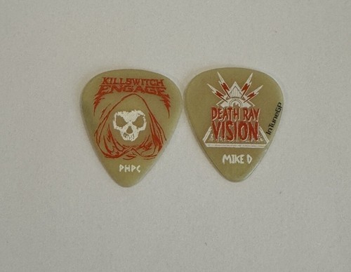 KILLSWITCH ENGAGE MIKE D'ANTONIO DEATH RAY Tour Issue GUITAR PICK Glow In Dark - Picture 2 of 3