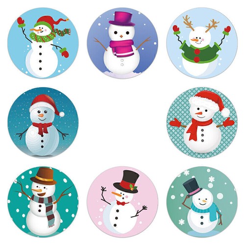 Christmas Stickers Merry Xmas Labels Happy Holidays Cards Gifts Presents 25mm UK - Picture 4 of 7